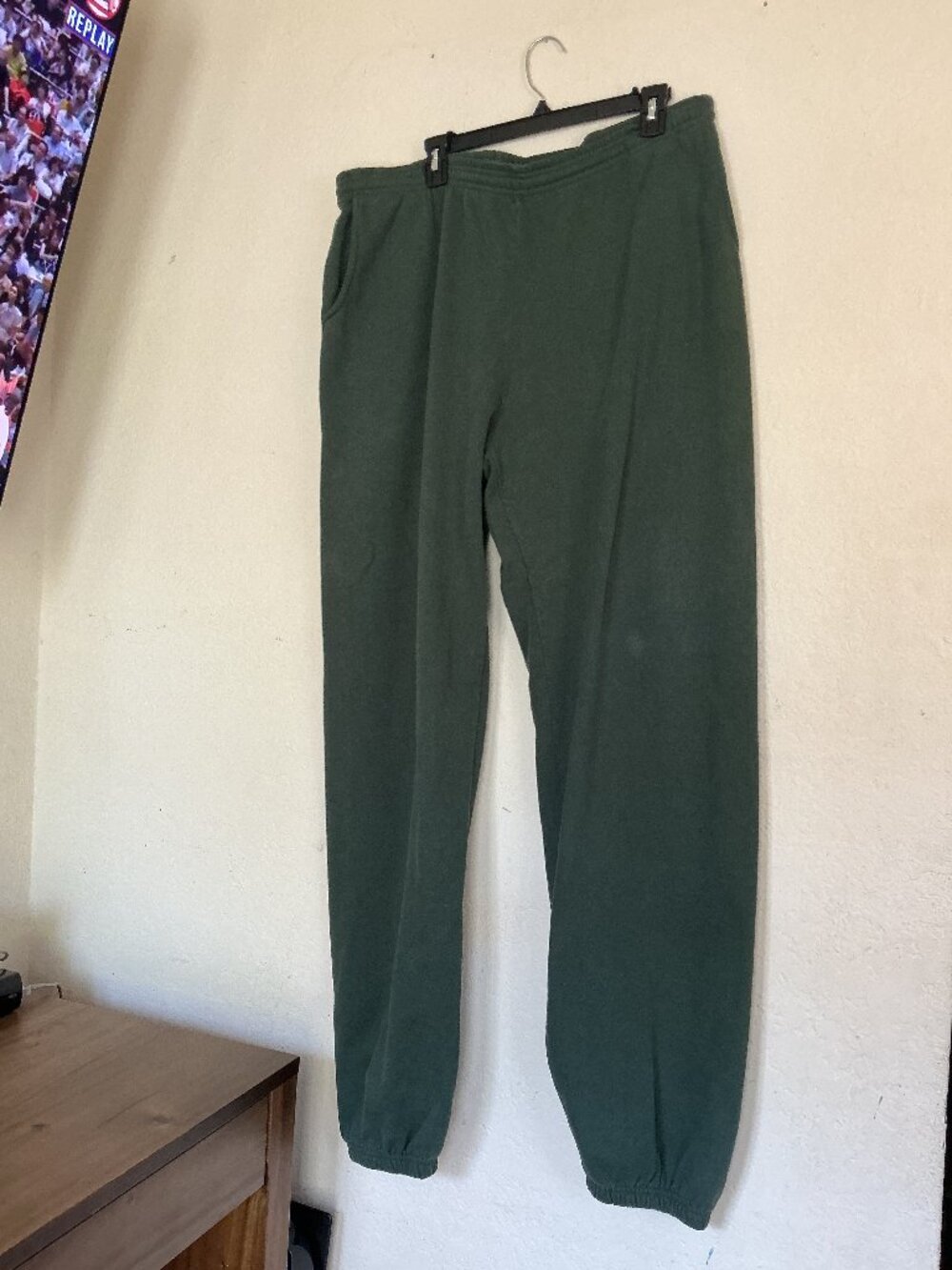 Los Angeles Apparel Heavy Fleece Sweatpants (Garment Dye) Green - 3XL